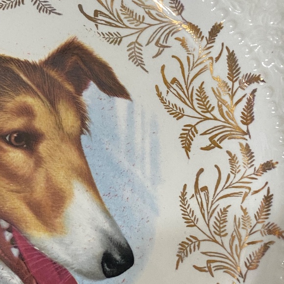 Vintage Lord Nelson Pottery Collie Plate. Made in England - Picture 6 of 9